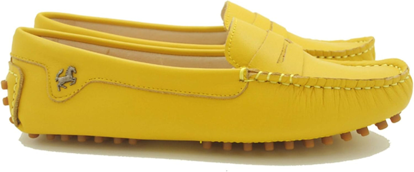 Womens Penny Loafers Quality Leather Dress Slip-Ons Flats YB96018