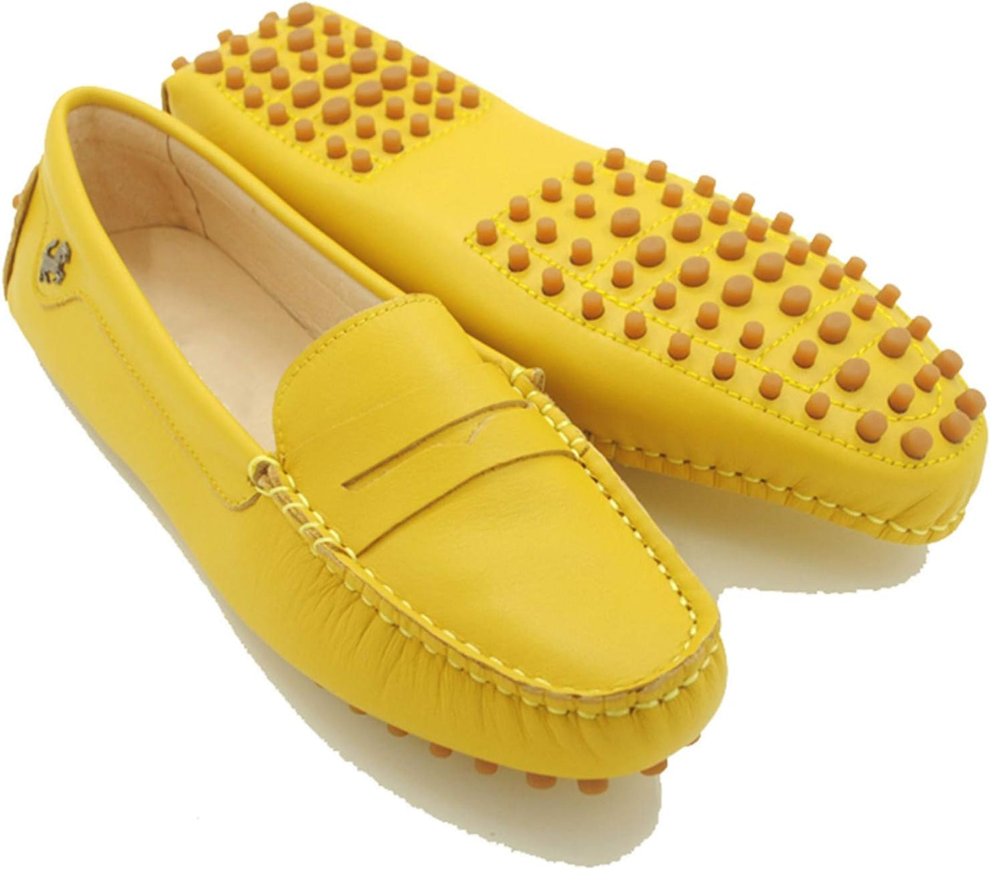 Womens Penny Loafers Quality Leather Dress Slip-Ons Flats YB96018